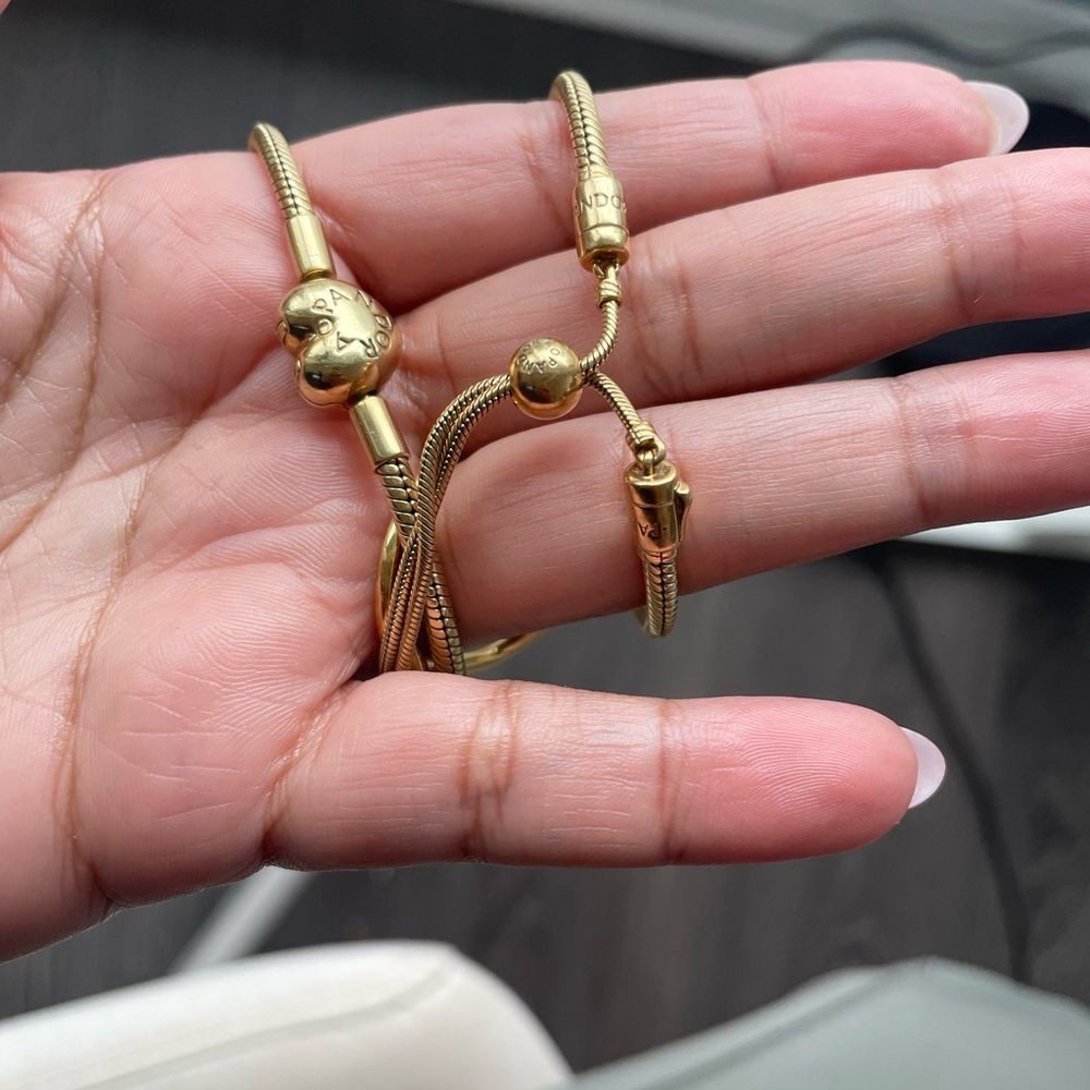 Pandora Gold Heart Bracelet